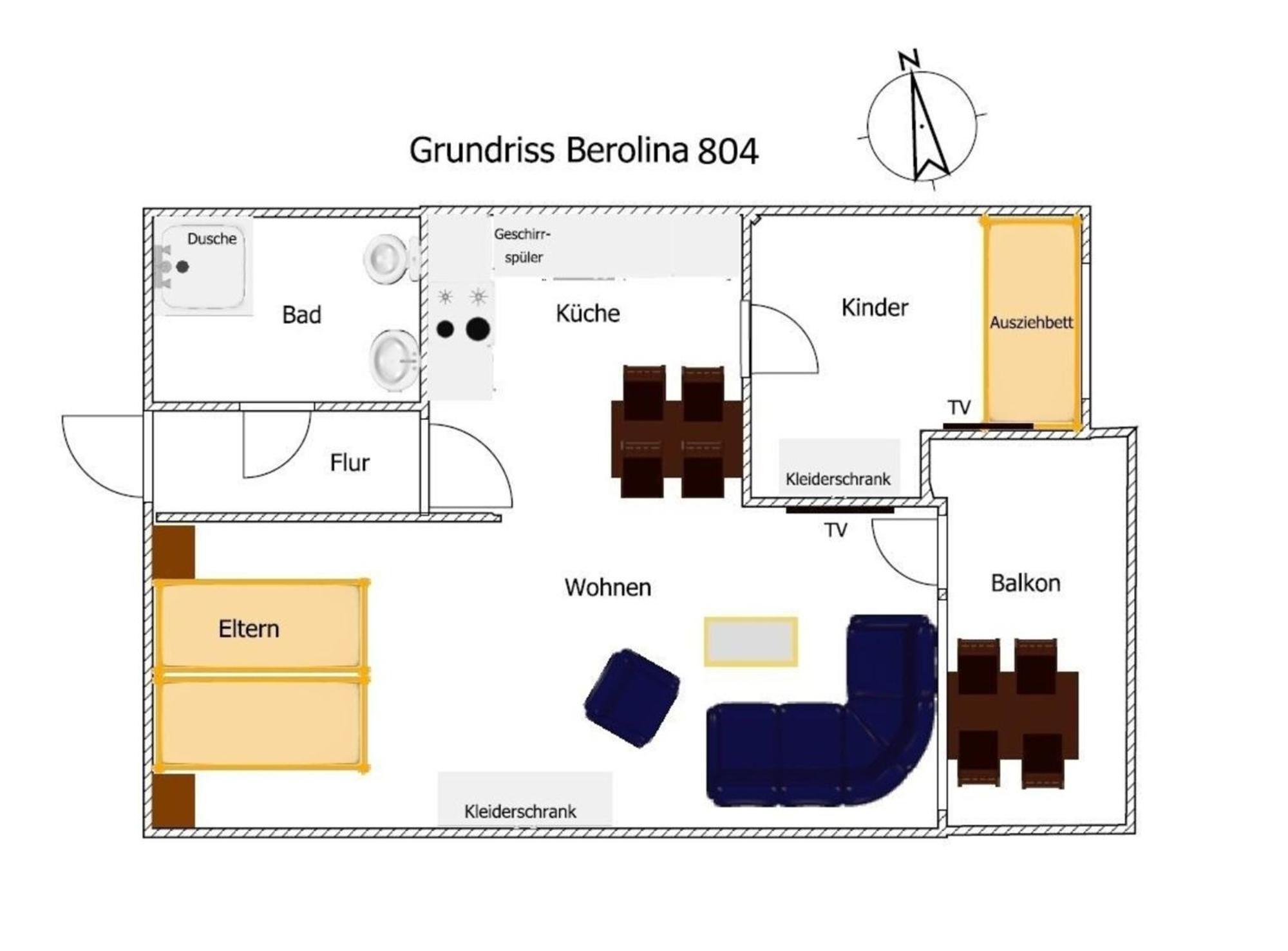 Berolina 804 Penthouse Mit Meerblick Даме Екстериор снимка